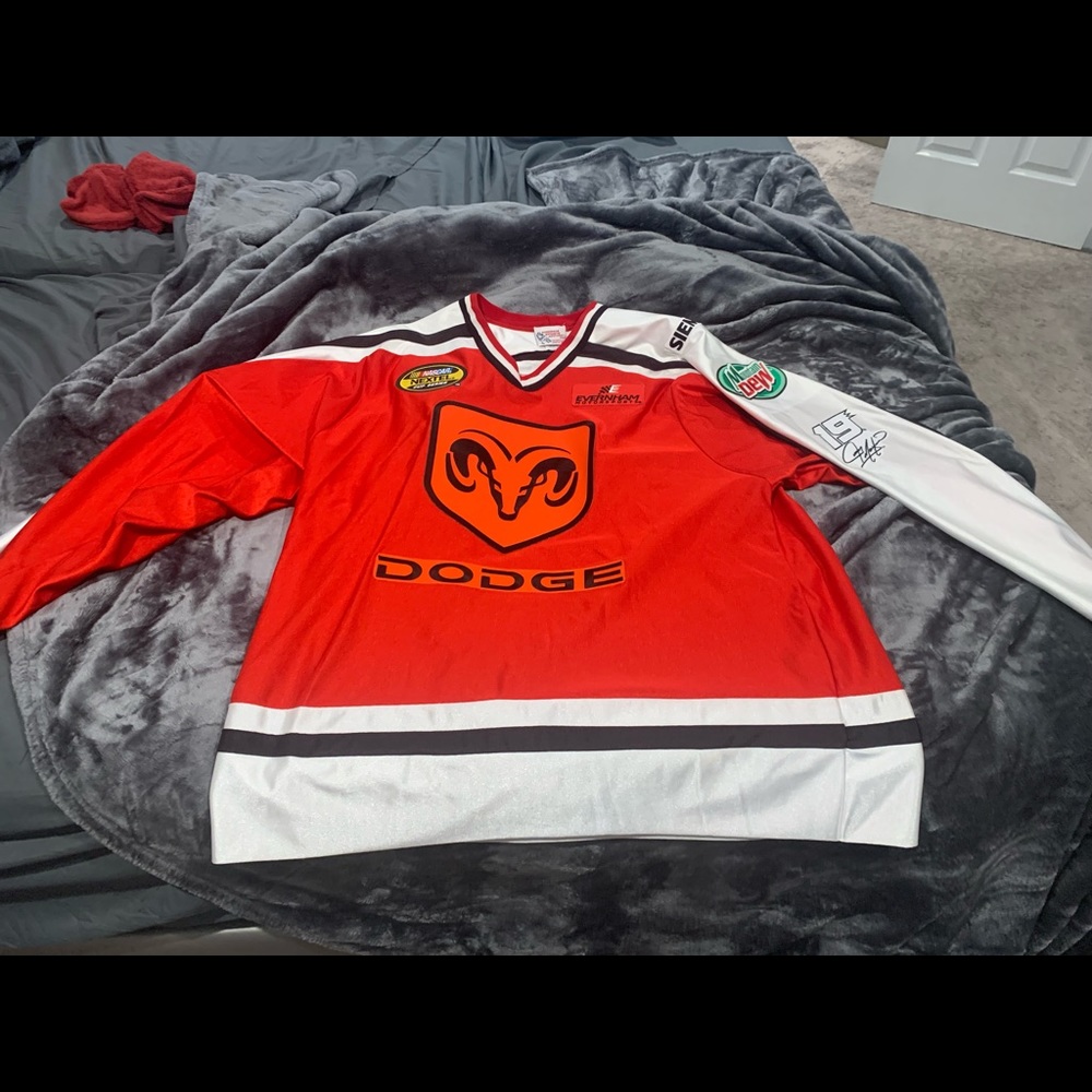 Jeremy Mayfield NASCAR Hockey Jersey. - Picture 2 of 7